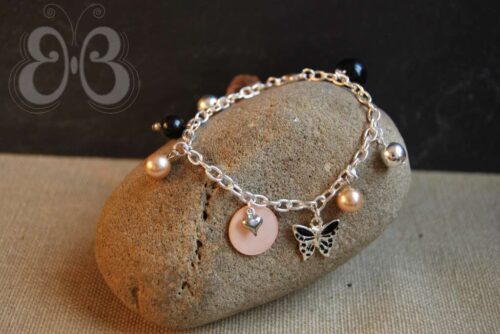 bracelet rose et noir