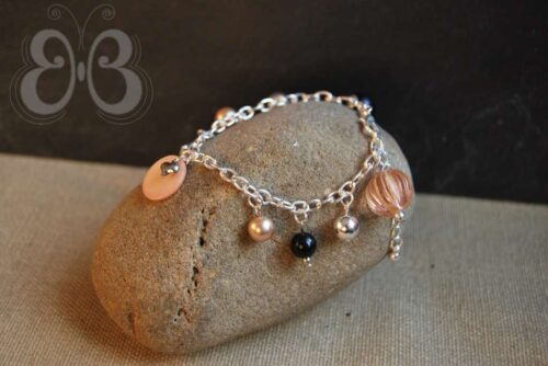 bracelet rose et noir