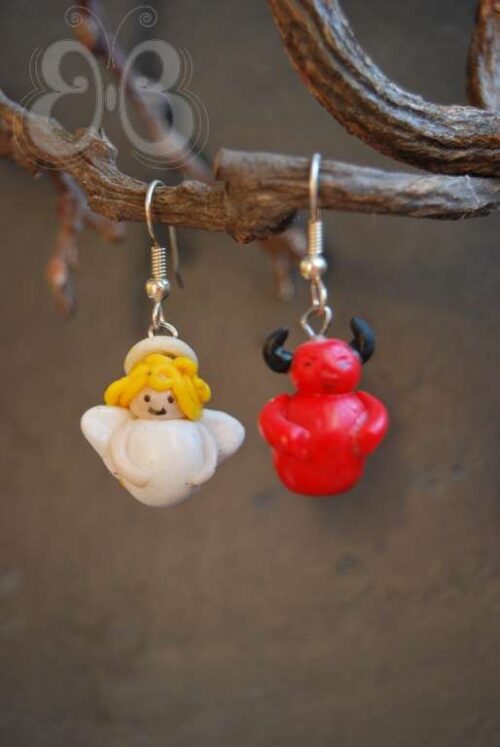 Boucles d'oreilles "ange ou démon"