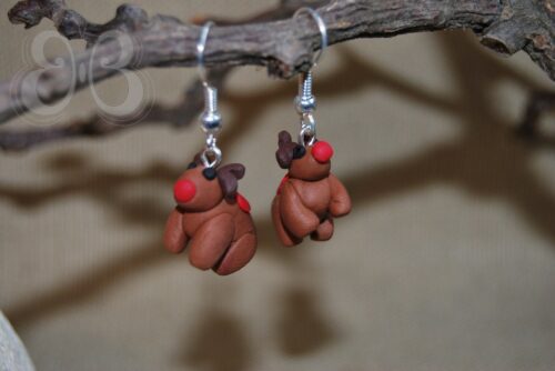 Boucles d'oreilles "renne Rudolph"