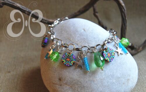 Bracelet breloque kaléidoscope