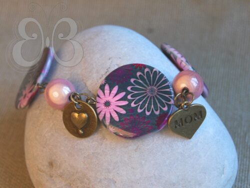 Bracelet maman rose