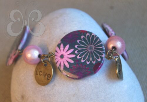 Bracelet maman rose