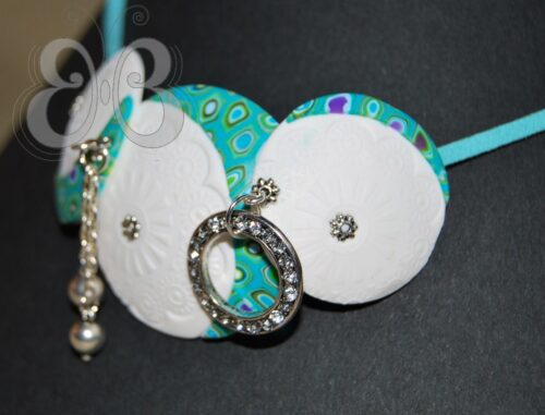 Collier Pastilles vert d'eau