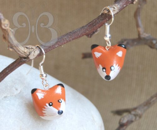 boucles d'oreilles renard