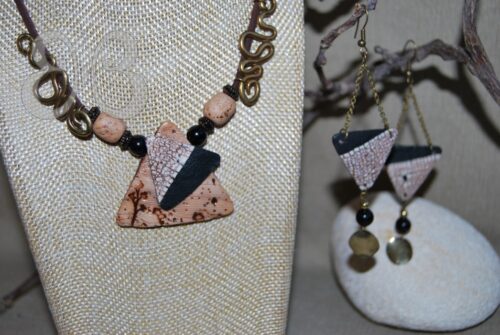 Boucles d'oreilles ethnique "triangle"