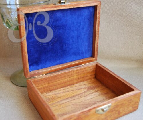 coffret enluminure néogothique "bleu et or"