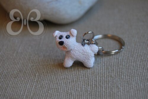 porte clé "bichon"