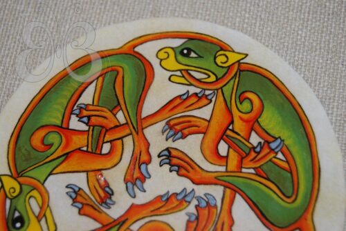 Dessous de verre "chiens celte"