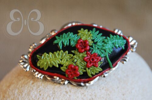 Broche fougère