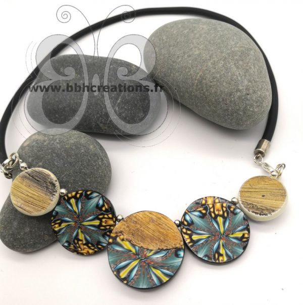 Collier réversible, 2 en 1, les quatre saisons en bord de mer, "collection modulable"