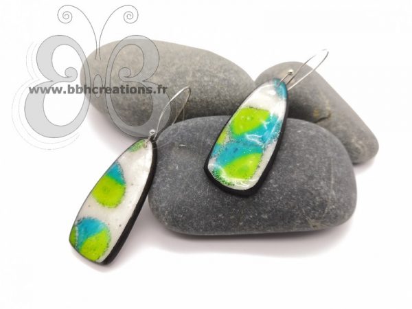 Boucles d'oreilles longues réversibles 2 en 1 double saison